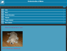 Tablet Screenshot of goldendoodlesofmaine.com